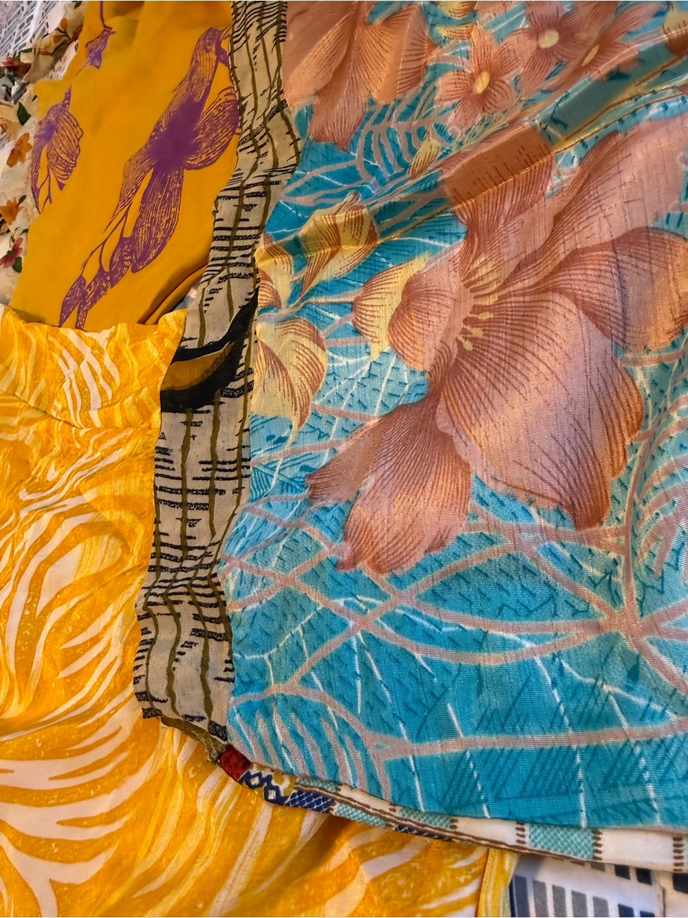 Beautiful 100% Silk Bags! Assorted Colors
16” x13” w/long strap